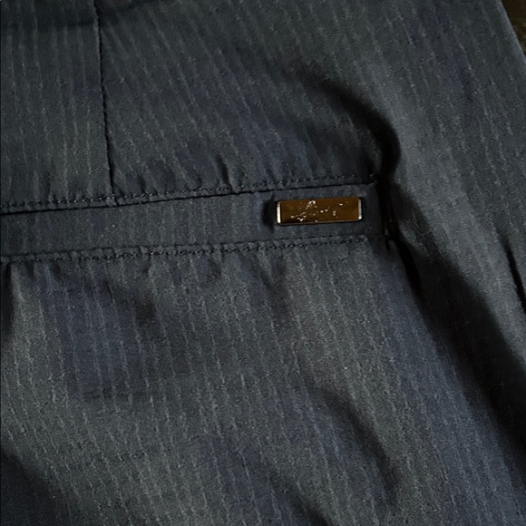 Greg Norman Collection Navy Flat Front Shorts - Picture 5 of 5